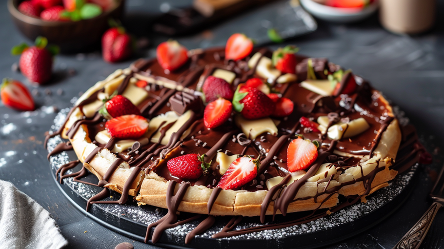 Indulge in a Sweet Symphony Gourmet Chocolate Pizza