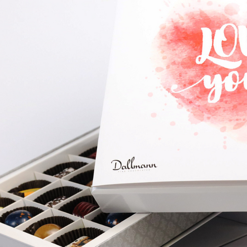 16 Piece VEGAN 'I Love You' Chocolate Gift Box