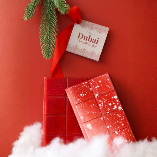 Vegan Dubai Knafeh Pistachio Chocolate Bar - 'Ruby Dunes' Holiday Edition