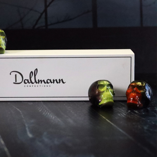 **VEGAN** 4pc Spooky Halloween Skull Candy Chocolate Sleeve