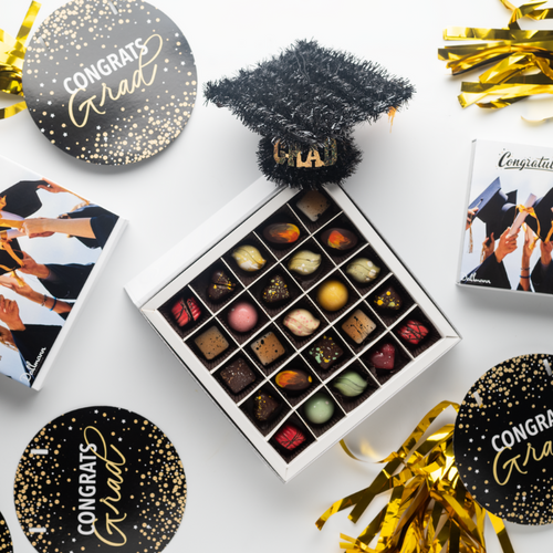 **VEGAN** 9 Piece Graduation Chocolate Gift Box