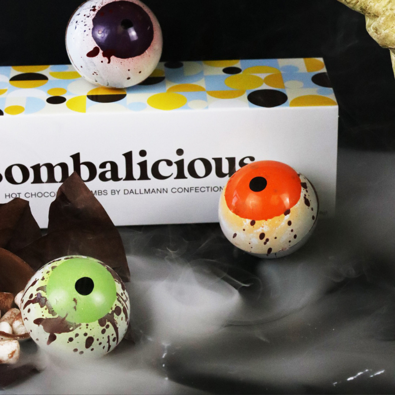 ** VEGAN ** Bombalicious Hot Chocolate Bombs: 'Eye See You' Halloween Edition