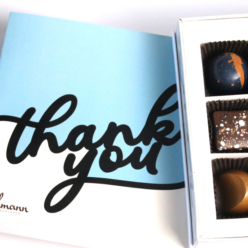 9 Piece VEGAN Thank You Chocolate Gift Box