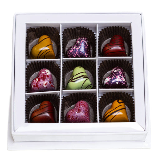 9 Piece VEGAN Valentine's Chocolate Gift Box