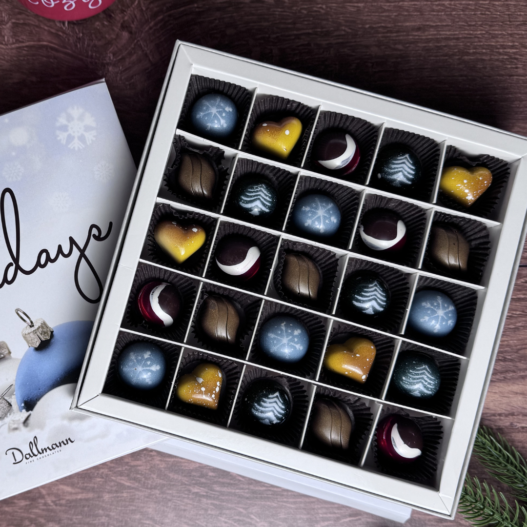 16 Piece Christmas Chocolate Box - Holiday Chocolate Gift