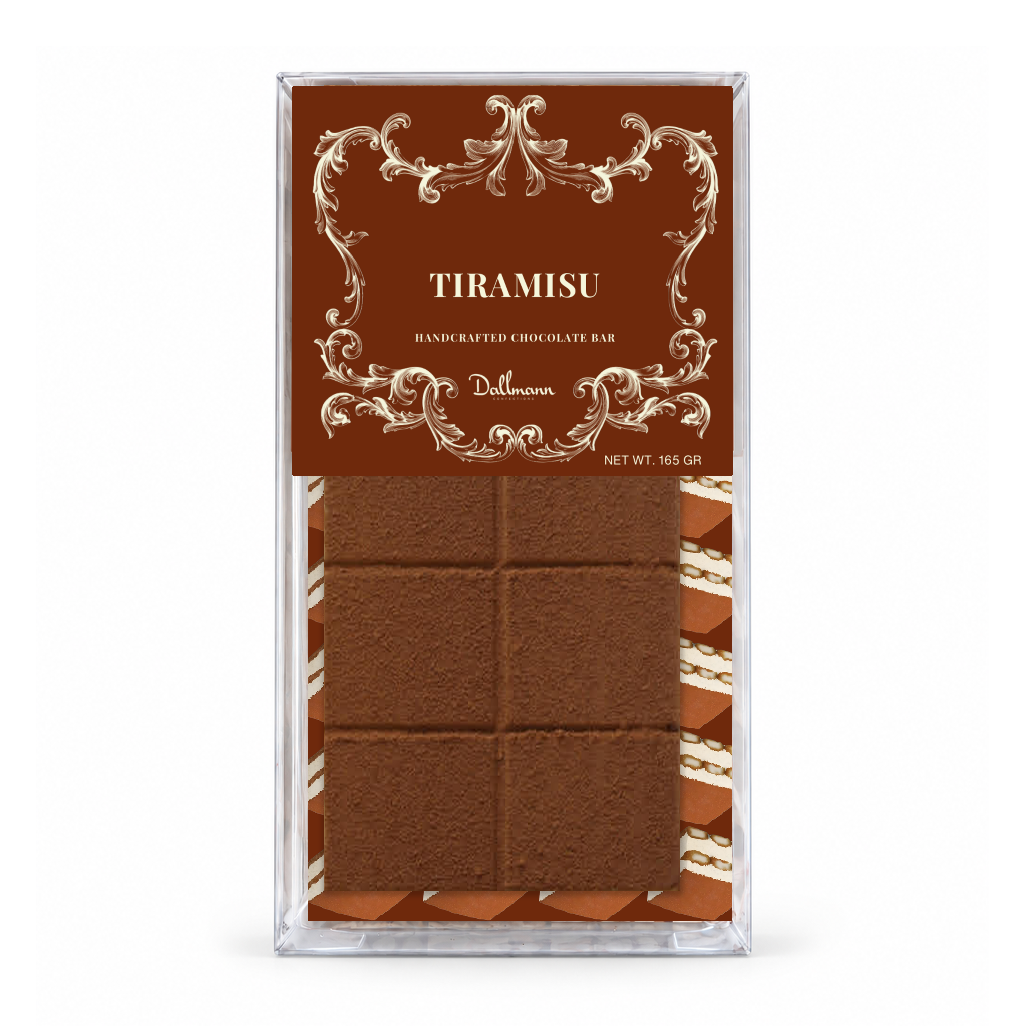 Dallmann Tiramisu Bar packaging, front view